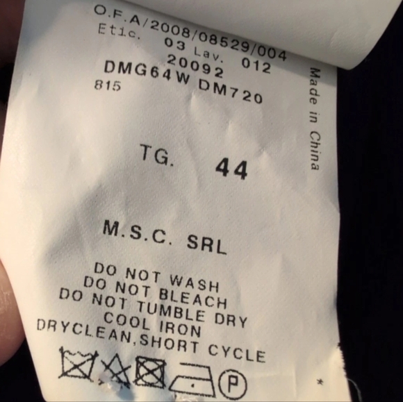 Armani Collezioni Womens Blazer Jacket Purple Size 8 Puffer Fitted Designer Lux - Picture 7 of 7